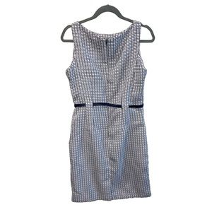 Shelby & Palmer navy plaid dress